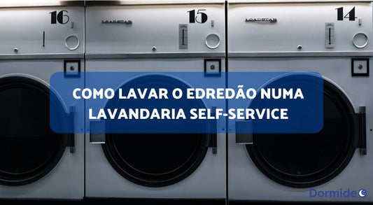como lavar o edredão numa lavandaria self-service