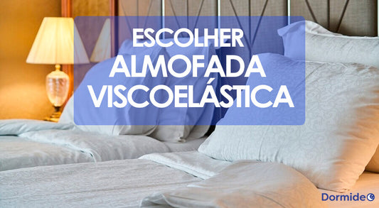 almofada viscoelástica numa cama